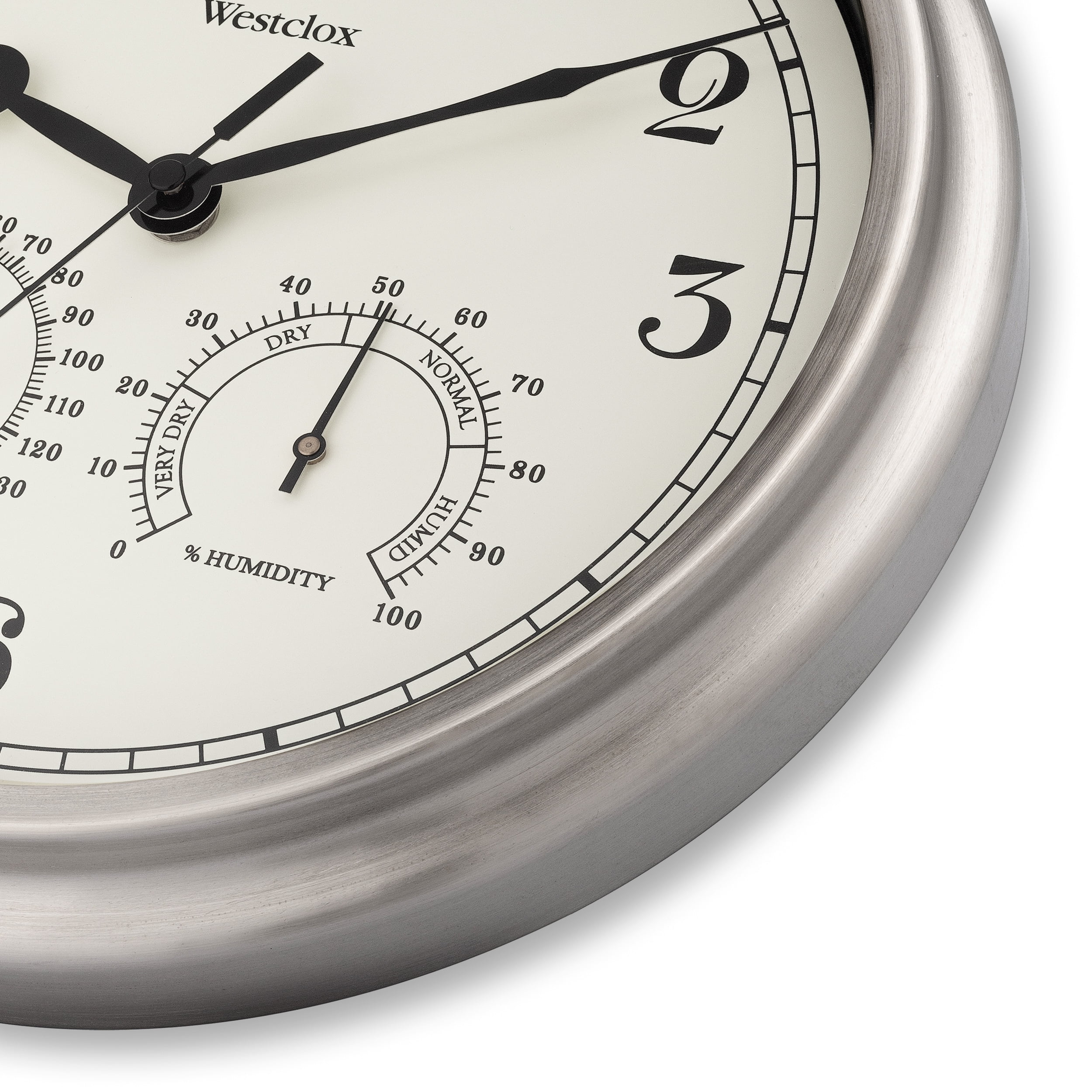 Westclox 12" Metal Indoor/Outdoor Wall Clock