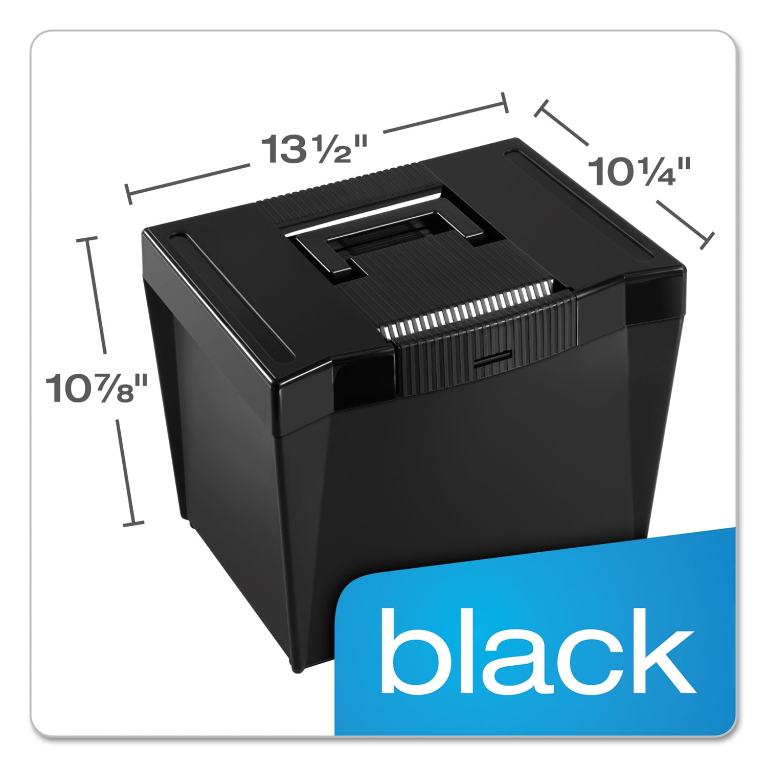 Pendaflex Economy File Box, Black, Letter Size, 1 Each