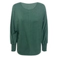 thumbnail image 4 of WILLBEST T Shirts for Women Trendy Graphic Womens Loose Round with Long Sleeve T Shirt Tops, 4 of 4