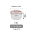 thumbnail image 3 of Aluminum Round Cake Pan Set, 3-Piece for Tiered Cakes, Durable, Even Heating, Rust-Resistant, Professional Bakeware, 4, 6, 8 in., Package May Vary, 3 of 5