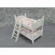 thumbnail image 3 of White Wooden Dollhouse Furniture of Baby bunk bed with Ladder for Miniature Dollhouse Accessories - 1/12 Scale, 3 of 5