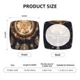 thumbnail image 5 of Honeii Dreamcatcher With Mandala Print Square Cushion Cover with Elastic Band & Ties,Sofa Cushion Covers,Furniture Protector for Living Room,Washable Sofa Seat Slipcover-Six Piece, 5 of 7