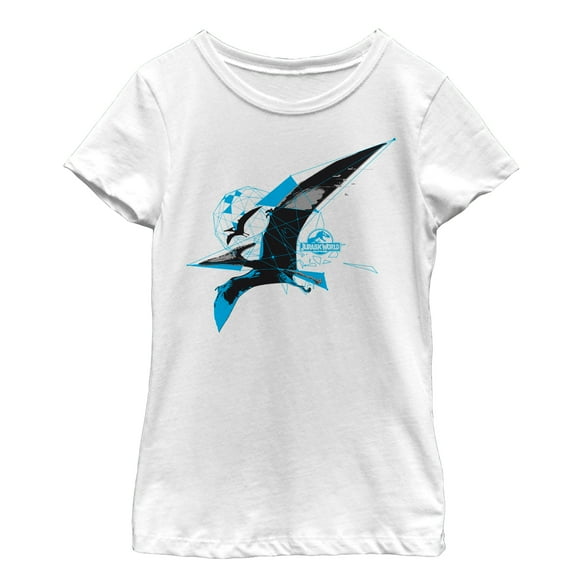 Girl's Jurassic World Soaring Pteranodon  Graphic Tee White Medium