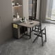 thumbnail image 4 of Fashion Folding Dining Table Furniture yemek masasi Multifunctional Rectangle Foldable Dining Table Folding Chairs My Lux Decor Round, 4 of 13