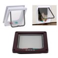 thumbnail image 1 of Cat Door Pet Entry Ferromagnetic Pet Flap Door 4 Ways Locking Automatically Close for Kitty Small Dogs, 1 of 7