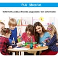 thumbnail image 2 of 3D Pen PLA Filament Refills, 1.75mm PLA Filament Pack of 20 Colors Each Color 16 Feet, Professional Safety Refill for Kids, for 3D Pens and 3D Printers (5M Each Color), 2 of 12