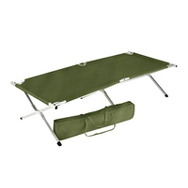 Voyager Tools Folding Army Cot Camping Bed Outdoor Green