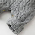 thumbnail image 6 of Odeerbi 2025 Newborn Baby Boy Girl Winter Button Sweater Knitted Jumpsuit Romper Warm Outfits, 6 of 9