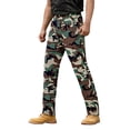 thumbnail image 1 of Breezora Mens Winter Work Pants Fleece Lined Thermal Ripstop Cargo Trousers with Pockets Windproof Warm for Outdoor Tactical Activities M Size Light Yellow, 1 of 5