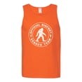 thumbnail image 2 of Wild Bobby, Official Bigfoot Search Team Funny Sasquatch Pop Culture Mens Graphic Tank Top, Orange, Small, 2 of 3