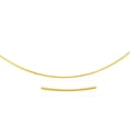thumbnail image 1 of ARAIYA JEWELRY 14K Yellow Gold 1.02 mm Round Omega Necklace 16'' for Women, 1 of 5