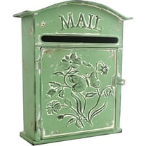 Bigfortune Vintage Mailboxes Wall Mount Outdoor Indoor Metal Mailbox Room Garden Porch Wall Decoration