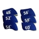 thumbnail image 2 of 6 fundas protectoras para cabezas de palos de golf, resistentes al agua y con diseño de cuñas. Azul, 2 of 9