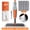 Gray-Orange, variant on SEFREG Spray Mop for Multi-Surface Heavy-Duty Cleaning with 4 Washable Microfiber Pads,Refillable Bottle,Functional Scraper,360°Rotating Head,One-Handed Operation,Wet/Dry Use,Rust-proof Aluminum Pole