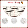 thumbnail image 3 of Bingfone Christmas Tree Skirt Mat Christmas Decoration Interior 48" -Anchors and Ropes, 3 of 6
