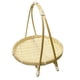 thumbnail image 1 of Organizador de canasta de almacenamiento de bocadas de cesta de fruta de bambú, bandeja de pan para hornear, decoración, soporte, cesta de almacenamie Beige 1 Capa, 1 of 5