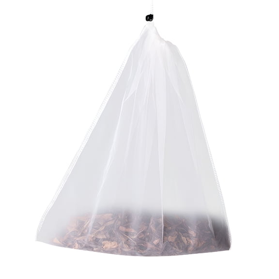ACDANC Tea Filter Bags Reusable Nylon Mesh Tea Strainer Bags Drawstring Empty Bag for Loose Leaf Tea (Small Size) - 34x37cm