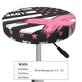 thumbnail image 4 of Disketp Ribbon Breast Cancer Awareness Funda Redonda para Taburete, Funda de Cojín para Silla de Bar Suave y Elástica-13 inch, 4 of 7