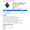 thumbnail image 2 of Fuel Tank Cap - Compatible with 2000 - 2002, 2004 - 2009 Nissan Quest 2001 2005 2006 2007 2008, 2 of 2