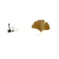 thumbnail image 6 of CarpNettore Modern Ceramic Giraffe Statue and Wrought Iron Ginkgo Leaves Wall Sculpture Creative Centerpiece for Office Living Room Bedroom Decor, 6 of 8