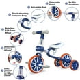 thumbnail image 6 of Wdmiya 3-in-1 Toddler Bike for 2-4 Year Old Boys & Girls, Adjustable Seat, Removable Pedals & Training Wheels, Baby Balance Bike, Christmas & Birthday Gift, Blue, 6 of 7