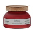 thumbnail image 5 of (4 pack) Better Homes and Gardens Firewood and Spice Scented 2-Wick Frosted Jar Candle 18oz., 5 of 10