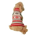 thumbnail image 1 of Holiday Time Red Moose Fair Isle Dog Sweater, 1 of 3