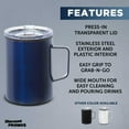 thumbnail image 2 of Wells Stainless Steel Camper Mug 13.5 oz. Set of 10, Bulk Pack - Perfect for Coffee, Soda, Other Hot & Cold Beverages - Navy Blue, 2 of 5
