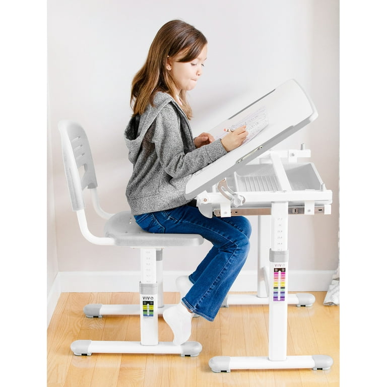 VIVO Height Adjustable Childrens Desk & Chair Kids VIVO Height Adjustable Childrens Desk & Chair Kids