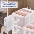 thumbnail image 4 of Organizador de Ropa 4 PCS, Cajas Organizadoras para Clósets Apilables, Organizador de Cajones para Ropa Transparente, para Camisas, Pantalones, Bermuda, 4 of 4