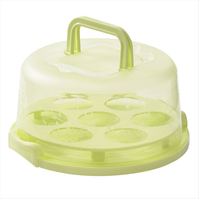 Caja para Pasteles Soporte para Magdalenas con Tapa Pastel Transparente Caja para Pasteles Transparente Portador con Tapa Asas Soporte para Magdalenas ,B