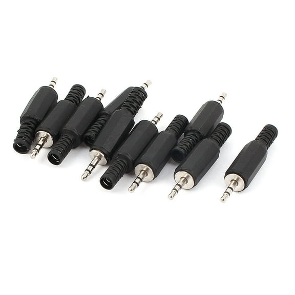 Unique Bargains 10pcs 2.5mm Stereo Male Plug Jack DIY Solder Audio Connector for MP3 Headphone