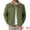 Olive Green, variant on DARING DIVA Collared Button Front Fleece Lining Cargo Trucker Jacket S Black