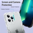 thumbnail image 3 of Compatible with iPhone 13 Pro Max 2022 6.7'' Cute Transparent Shockproof Phone Case, Cute Luxury Curly Wavy Border Soft for Girls Women Phone Case (Gradient Black), 3 of 6