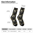 thumbnail image 2 of Honeii Happy New Year Print Adult Socks,Crew Socks,Casual Calf Socks,Daily Wear Socks for Men & Women, Perfect for Sports, Casual and Everyday Use, 2 of 6