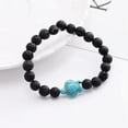 thumbnail image 4 of EOEMY Fashion Women Natural Stone Turquoise Beaded Turtle Charm Bracelet Lucky Gifts-Amazon, 4 of 8