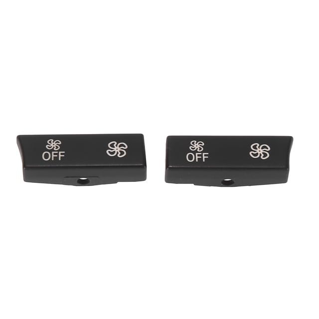 2uds Botón AC Clima Control Botón Ventilador Velocidad Botón para Coche Negro