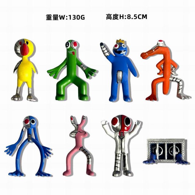 Rainbow Friends Toy Rainbow Friends Action Figure Toy Game Figure Teen Gift-SinKeeU