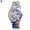 color 2, variant on 2Pcs Women Flower Print Silicon Band Arabic Numerals Dial Quartz Wrist Watch color 4 size 4