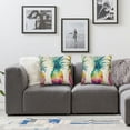 thumbnail image 3 of Jiayy  Watercolor Pineapple Throw Pillow Cover,  Spring Summer Holiday Home Cushion Case Decoration for Sofa Couch 2 pcs White, 3 of 6