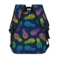 thumbnail image 4 of Disketp Retro Bright Pineapple Mochila Estampada para Hombre y Mujer – Mochila Ligera Clásica con Múltiples Bolsillos para Universidad, Trabajo y Viajes-One Size, 4 of 5