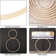 thumbnail image 4 of 14 Pieces 7 Sizes Wooden Bamboo Floral Hoop Set Macrame Craft Hoop Rings Wreath Round Wooden Hoops for DIY Wreath Decor Dream Catcher and Crafts Making (4/6/ 7/8/ 9/10/ 12 Inch), 4 of 7