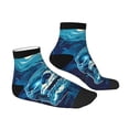 thumbnail image 6 of Salouo Abstract Blue Skull Pattern Unisex Middle Tube Socks,Middle-Finger Knee High Socks Over The Calf Tube Stocking Crew Stockings for Women and Men Tube Socks, 6 of 8