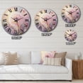thumbnail image 4 of Designart "Purple Dandelion love expression I" Landscapes Oversized Wall Clock, 4 of 5