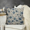 Feiri Flower Pattern Short Plush Pillowcase 1Piece Square Pillow Cover