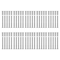 XISAOK 4mm Door Handle Screw Door Handle Bolt Through Fixings for Door Handle Roses