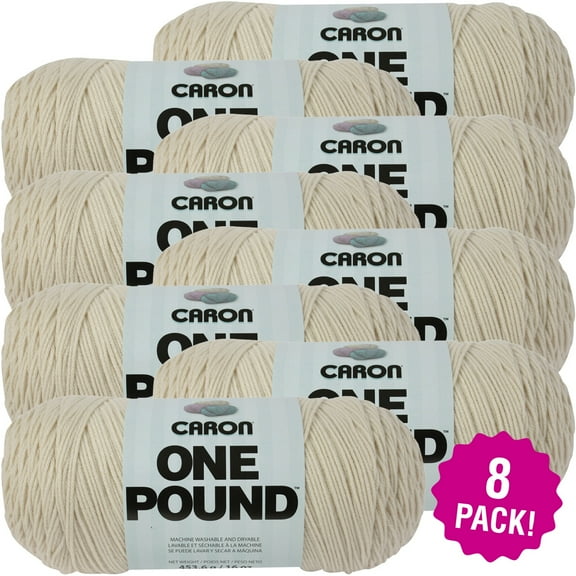 Caron One Pound Yarn - Off White