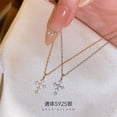 thumbnail image 2 of Jiuchuanpiao S925 cruz de plata japón construida diseño pendiente de collar de plata de alergias construida con el diario/la fiesta de boda joyas | mujeres adolescentes regalo, 2 of 4