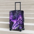 thumbnail image 6 of Hirioo Purple Pattern White Tiger for Elasticity Suitcase Cover (No luggage Included) Durable Luggage Protector Fits 18-32 Inch Luggage-Medium, 6 of 7