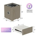 thumbnail image 5 of KPIBEST Bedside table with safe, LED lamp, wireless charger and Bluetooth speaker (light brown), 5 of 11